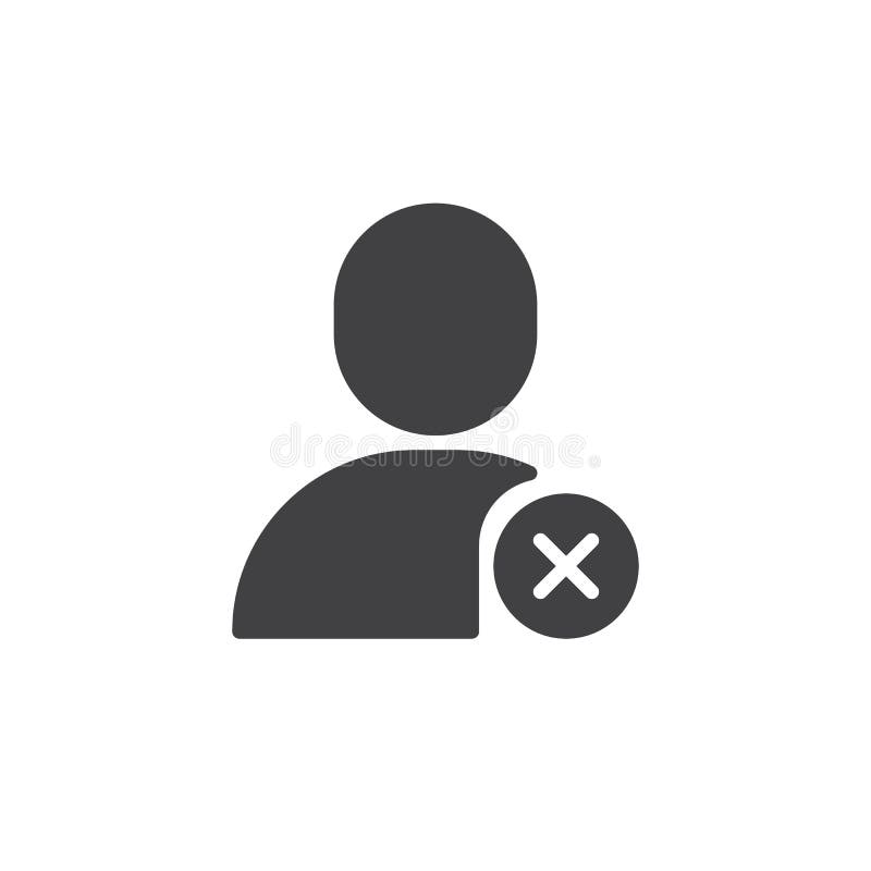 User remove icon vector stock illustration