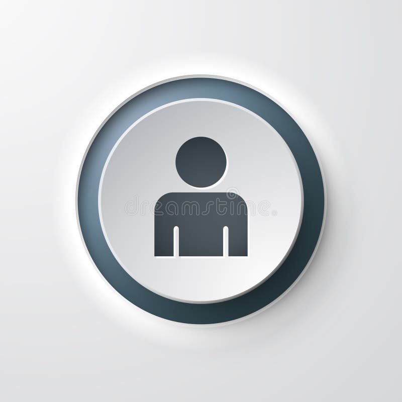 User web icon push button royalty free illustration