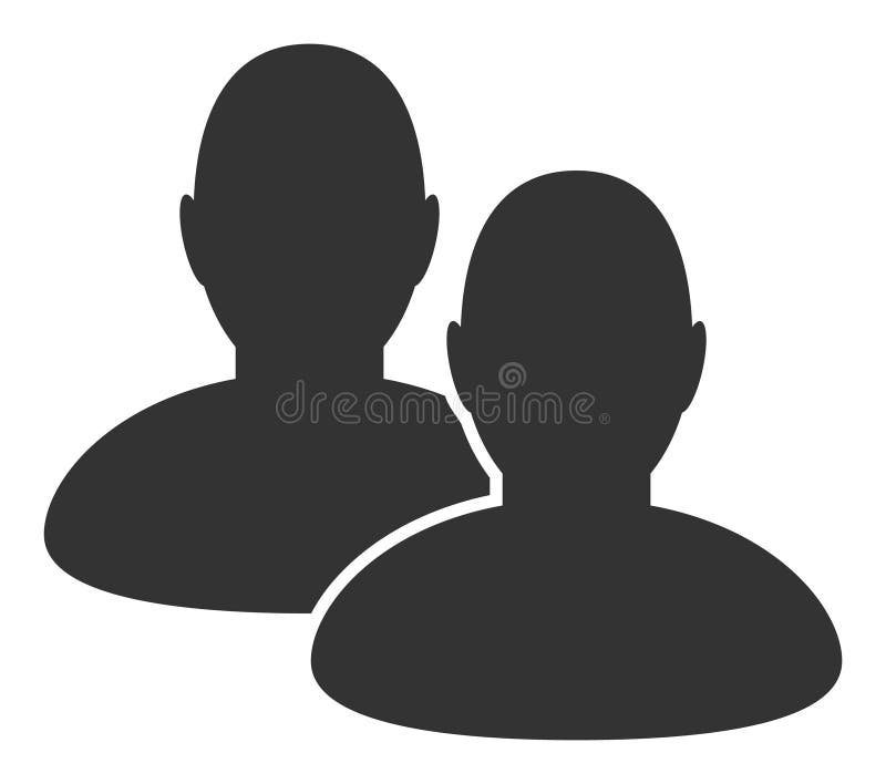 Users - Raster Icon Illustration vector illustration