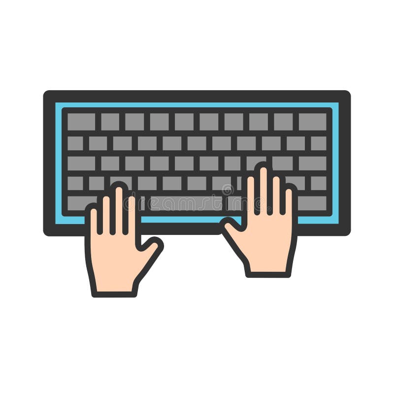 Using Keyboard stock vector. Illustration of enter, typing 81213203