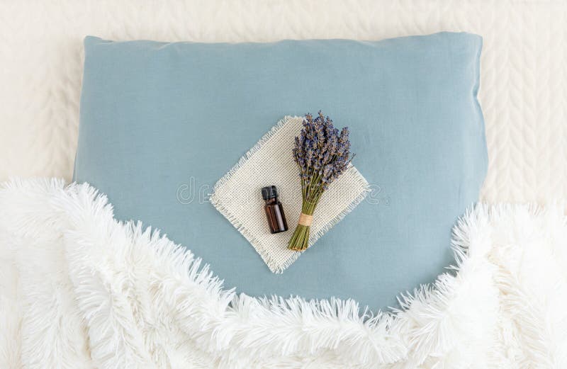 Using lavender flower essential oil for better good night sleep.