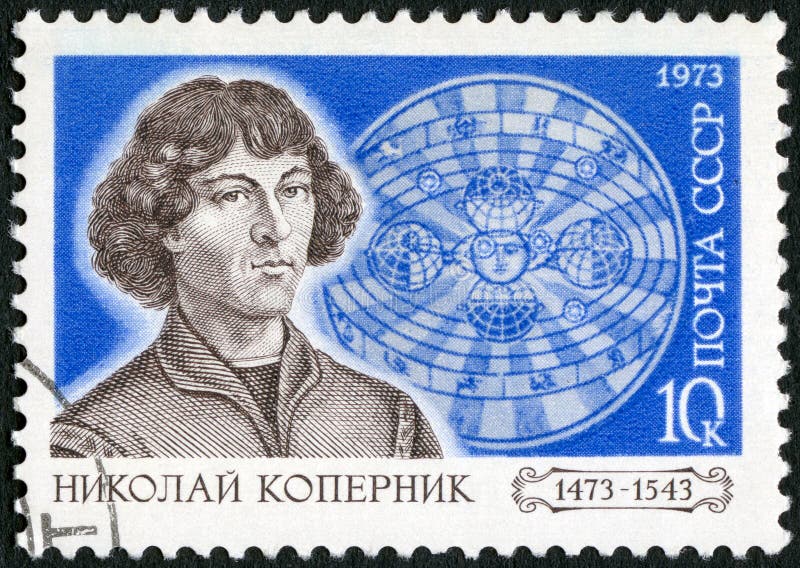 USSR - 1973: shows Nicolaus Copernicus (1473-1543) and Solar System, Polish astronomer, 500th birth anniversary of Copernicus stock photos USSR - 1973: shows Nicolaus Copernicus (1473-1543) and Solar System, Polish astronomer, 500th birth anniversary of Copernicus stock photos