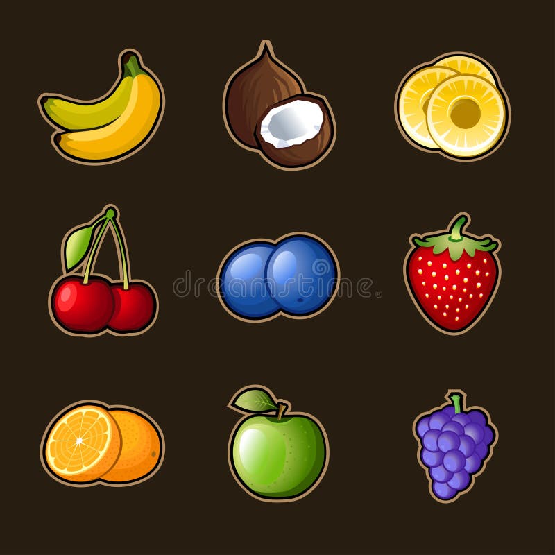 Set fruit icons. This is file of EPS8 format. Set fruit icons. This is file of EPS8 format.