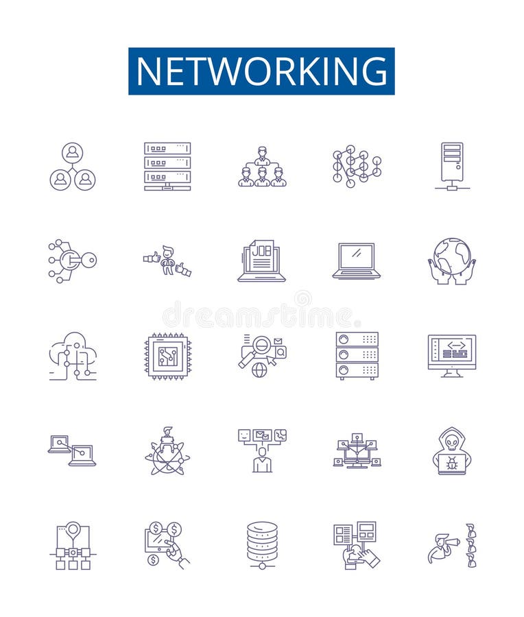 Ustawiono ikony linii sieciowej. projektowanie zbioru łączy sieciowych do internetu. projektowanie kolekcji połączeń sieciowych łączy internetowych protokołów telekomunikacyjnych koncentratory konspektowe ilustracje pojęć wektorowych.