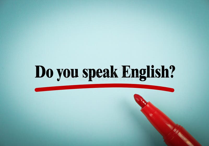 Usted habla inglés fotografía de archivo libre de regalías Usted habla inglés fotografía de archivo libre de regalías