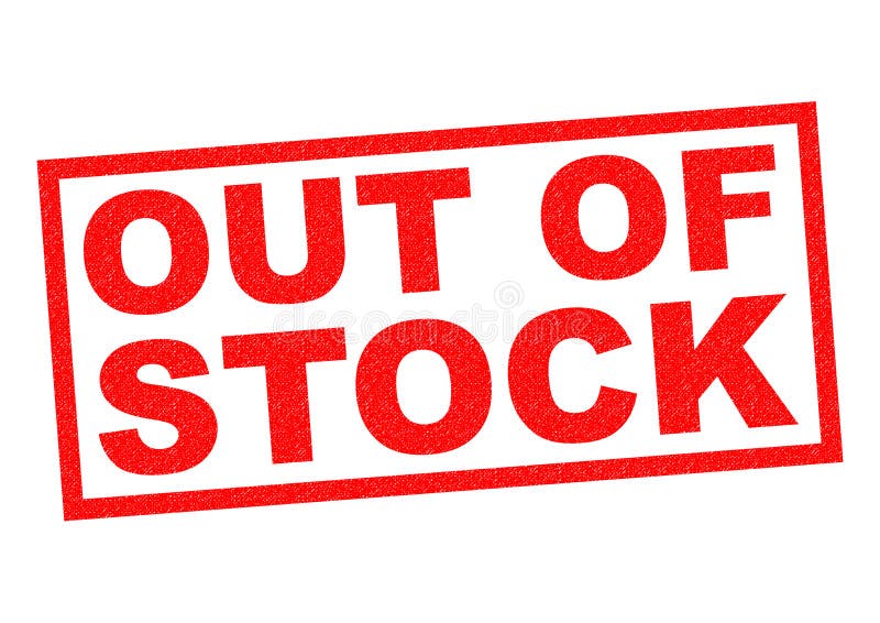 OUT OF STOCK red Rubber Stamp over a white background. OUT OF STOCK red Rubber Stamp over a white background.