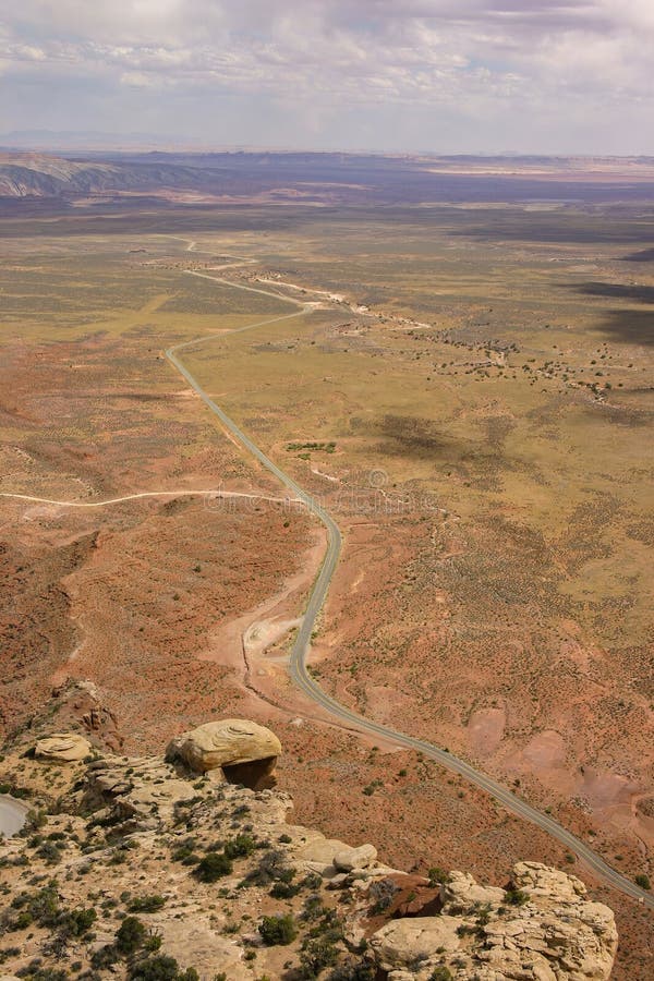 Ut261 moki dugway άποψη της απτής utah usa στοκ φωτογραφία με δικαίωμα ελεύθερης χρήσης