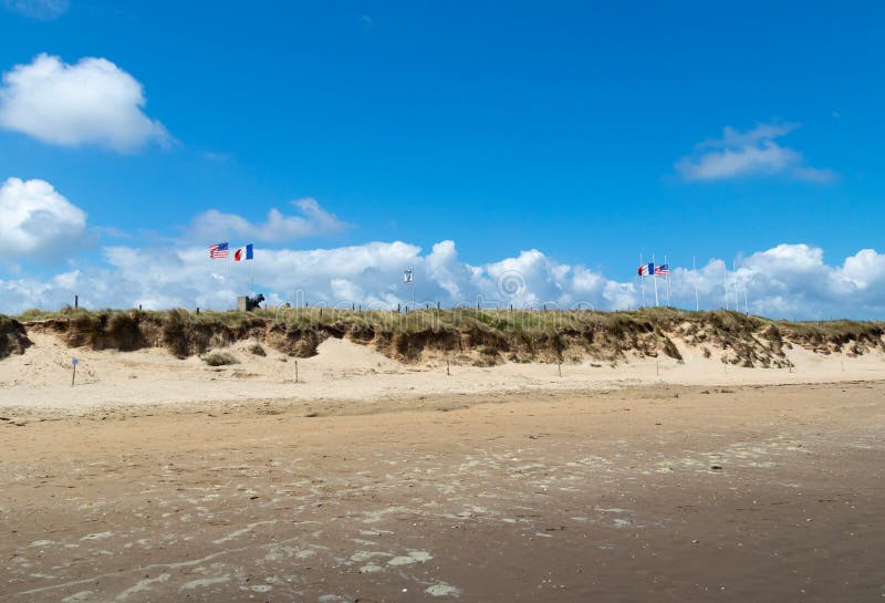 Utah beach Normandy France royalty free stock images