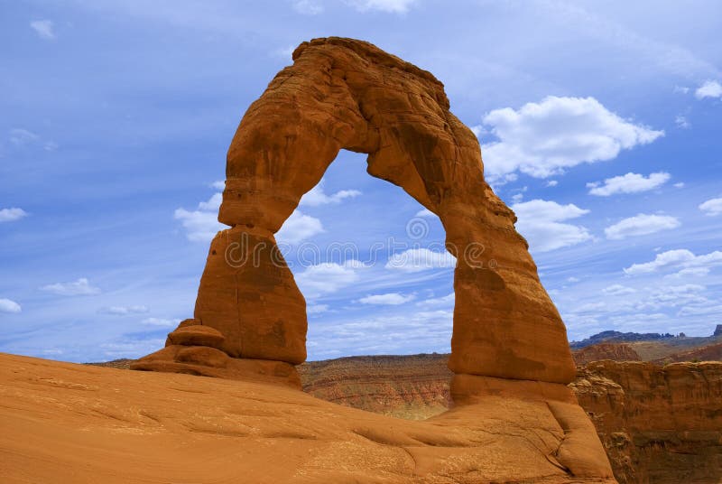 Utah Moab arch delikatny