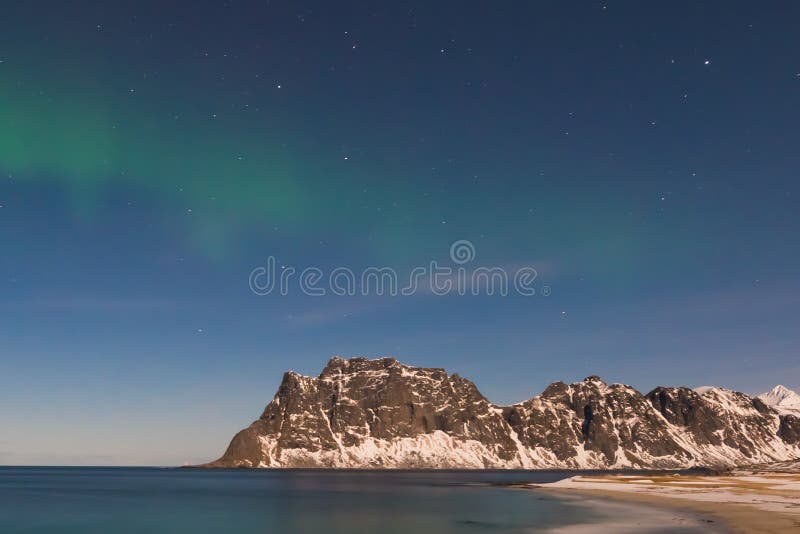 Utakleiv Beach, Lofoten Islands, Norway royalty free stock photos Utakleiv Beach, Lofoten Islands, Norway royalty free stock photos