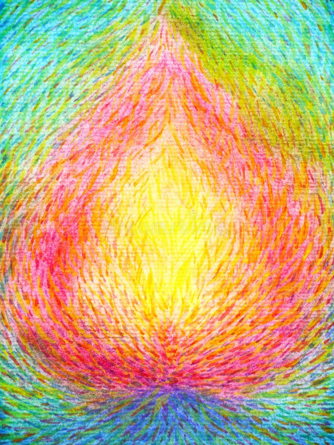 Utdragen design för abstrakt för lotusblommakonstvattenfärg för målning hand för illustration stock illustrationer