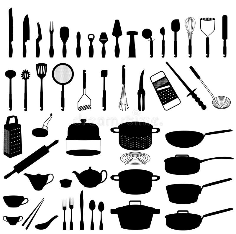 Utensili della cucina royalty illustrazione gratis Utensili della cucina royalty illustrazione gratis