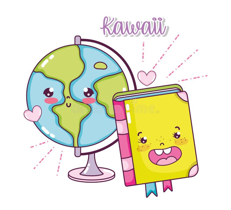 Varios Kawaii Lindo Papelería Set útiles Escolares Ilustración Ilustración  del Vector - Ilustración de escuela, creyones: 213972969