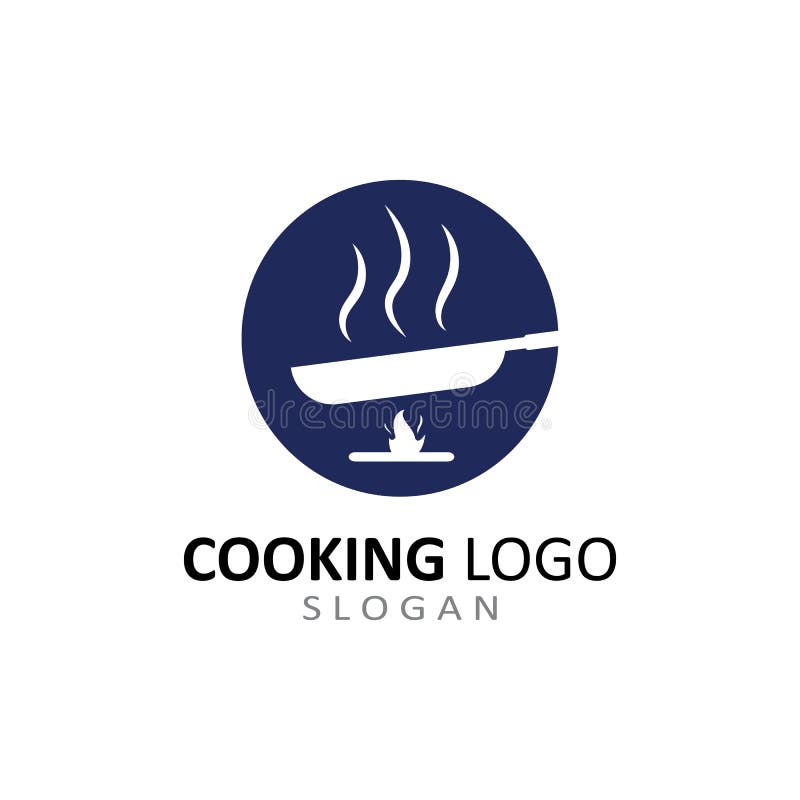 Utensils Logo for Cooking with Concept Vector Template Stock Vector