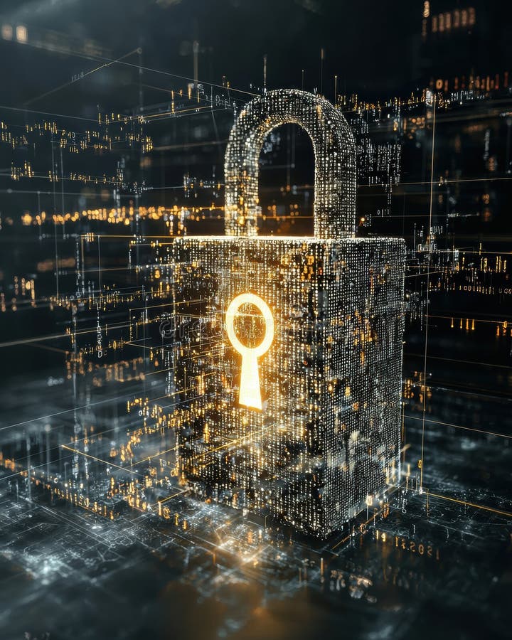 Utforska Blockchain-teknikens framtid : Ett säkert digitalt ekosystem med avancerade innovationer royaltyfri illustrationer