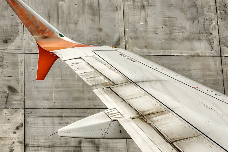 Utforska flygplanens inttricate design a Detailed look at Flaps Slats and Ailerons in Flight Reveali. Utforska flygplanens interna konstruktion : En detaljerad genomgång av plattor och Ailerons under flygning som avslöjar luftfartygens aerodynamiska principer och belyser flygets mekanismer. Generativ AI-bildminimalistisk bakgrund