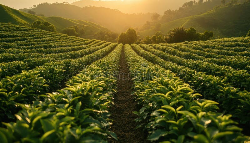 Utforska framtidens AIPowered Data Analysis for Smart Farming Practices, som leder till ökad skörd av grödor stock illustrationer