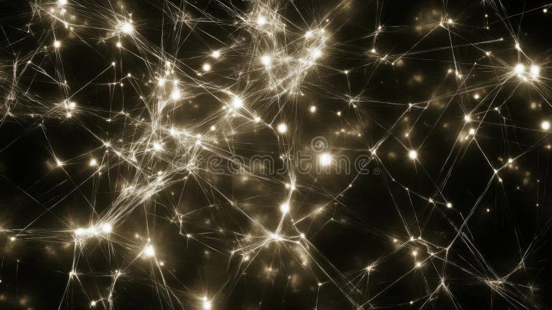 Utforska komplicerade neurala nätverksanslutningar en visuell väg in i hjärnans komplexitet stock illustrationer