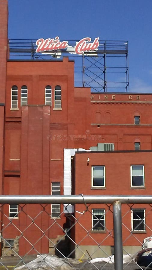 Historic Building in Utica, New York State, USA Editorial Stock Photo