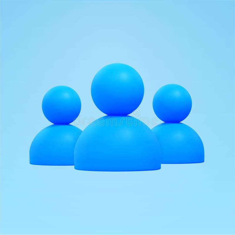 3d users, customers, men, person icon in blue, minimal style, isolated background. Concept for human resource, computer, software and application, management system, presentation. Vector illustration. 3d users, customers, men, person icon in blue, minimal style, isolated background. Concept for human resource, computer, software and application, management system, presentation. Vector illustration