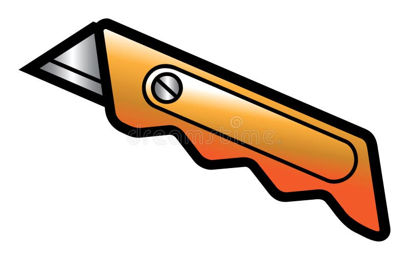 Utility knife stock illustration. Illustration of tool 16468249