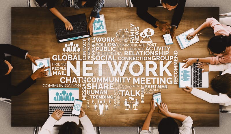 Utilizarea Human Resources and People Networking Concept stock image