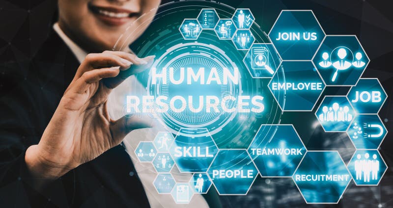 Utilizarea Human Resources and People Networking Concept stock images