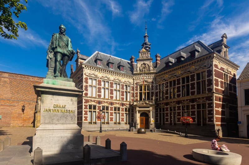UTRECHT, NETHERLANDS AUGUST 9, 2022 View of the Utrecht University