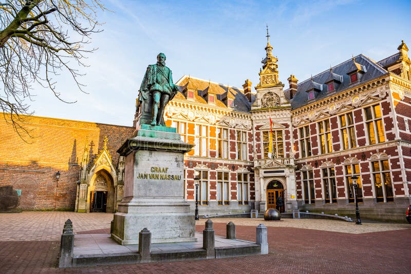 Utrecht, Netherlands- January 06, 2020. Utrecht University Hall in Winter Editorial Photography - Image of count, 2020: 173358687