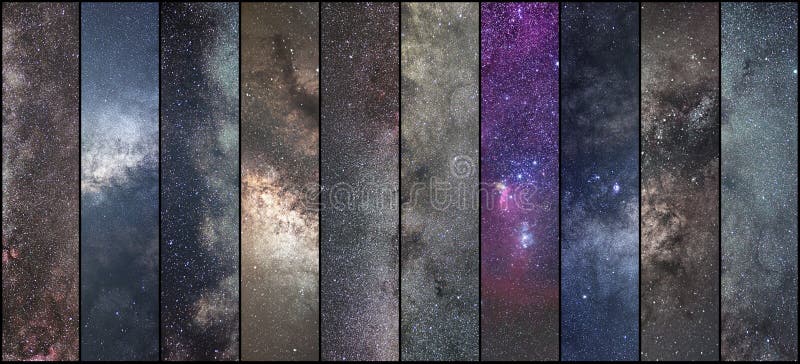 Utrymmecollage Astronomicollage Astrophotographycollage Universum