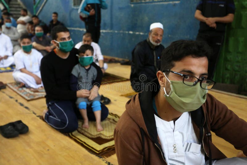 Maintaining the social distancing, gather to perform Eid al-Fitr prayer in a sports court within precautions against the novel coronavirus COVID-19 pandemic in Rafah the southern Gaza Strip, on May 24, 2020. Eid al-Fitr is a religious holiday celebrated by Muslims around the world that marks the end of Ramadan, Islamic holy month of fasting. Photo by Abed Rahim Khatib. Maintaining the social distancing, gather to perform Eid al-Fitr prayer in a sports court within precautions against the novel coronavirus COVID-19 pandemic in Rafah the southern Gaza Strip, on May 24, 2020. Eid al-Fitr is a religious holiday celebrated by Muslims around the world that marks the end of Ramadan, Islamic holy month of fasting. Photo by Abed Rahim Khatib