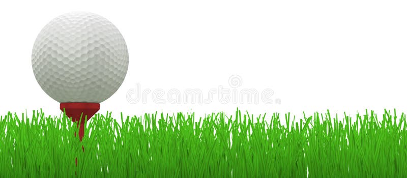 utslagsplats för red för bollgolfgräs royaltyfri illustrationer utslagsplats för red för bollgolfgräs royaltyfri illustrationer
