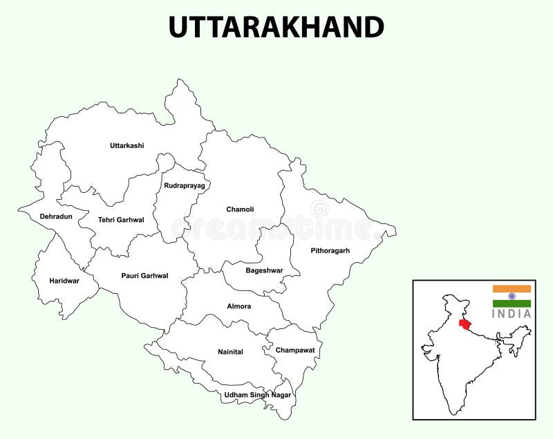 District Wise Map Of Uttarakhand Uttarakhand Map Stock Illustrations – 378 Uttarakhand Map Stock  Illustrations, Vectors & Clipart - Dreamstime