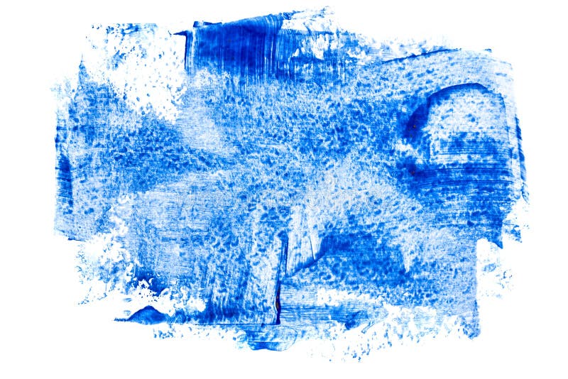 Uttryckliga texturerade blå penseldrag royaltyfri illustrationer