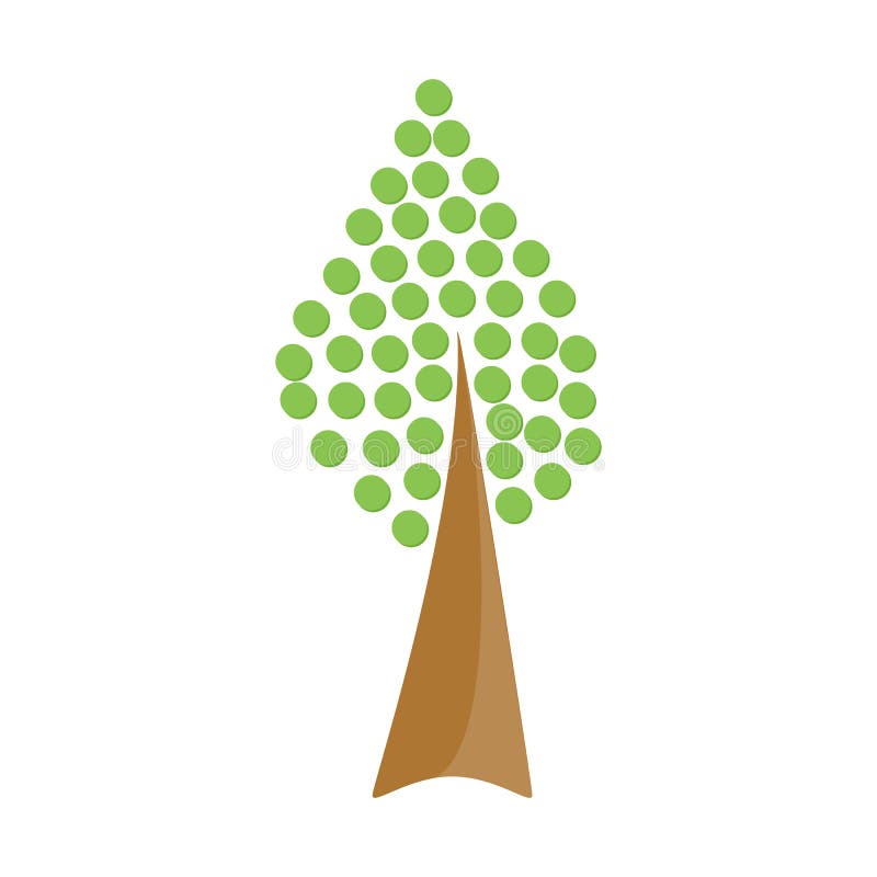 Uttryckligt koncept ett träd med en logotyp för ett kreativt träd med en färgstark programinfografisk ikon Konst som illustrerar