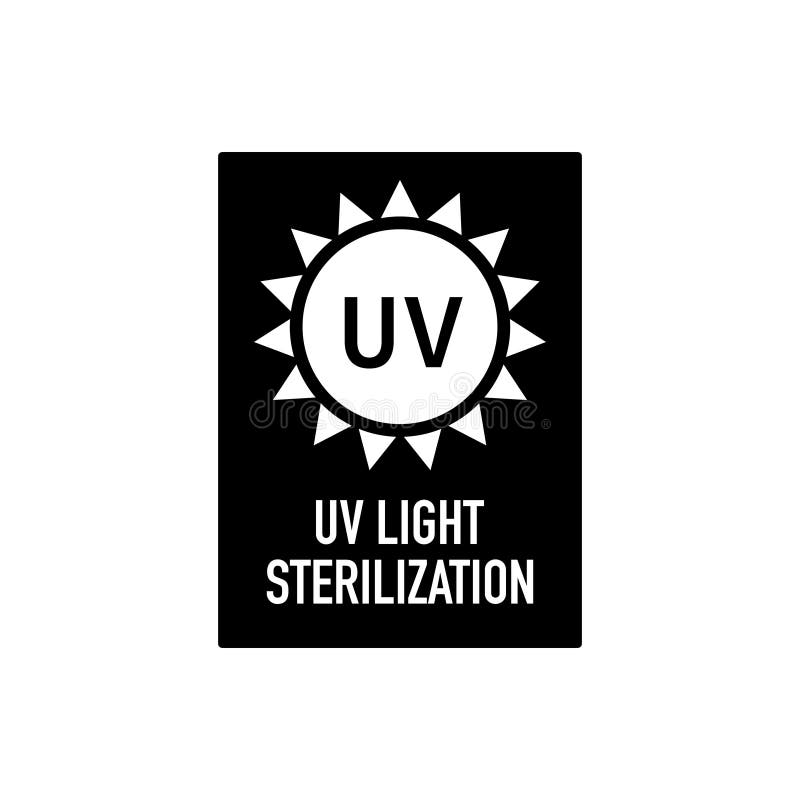 UV Sterilization Stamp. UV Disinfection Badge. Badge Set For