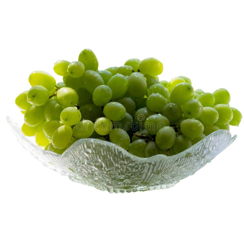 Uva verde isolata su bianco fotografie stock libere da diritti Uva verde isolata su bianco fotografie stock libere da diritti