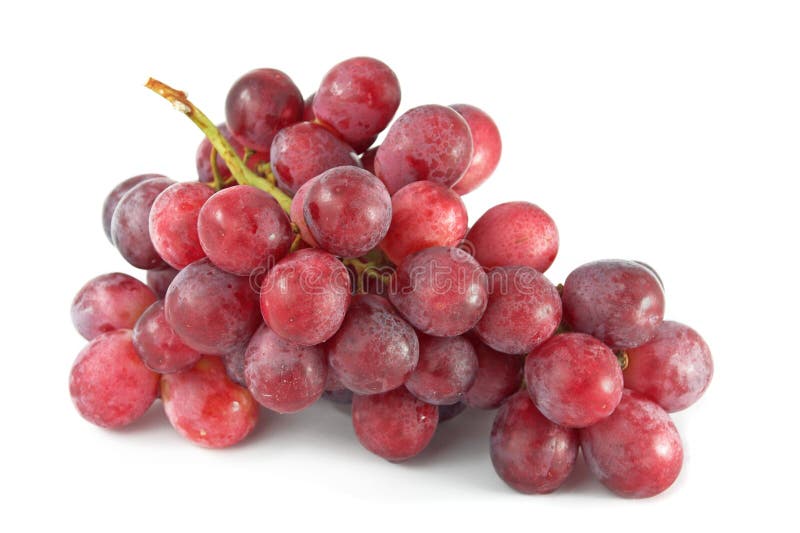 Uvas vermelhas no branco Uvas vermelhas no branco