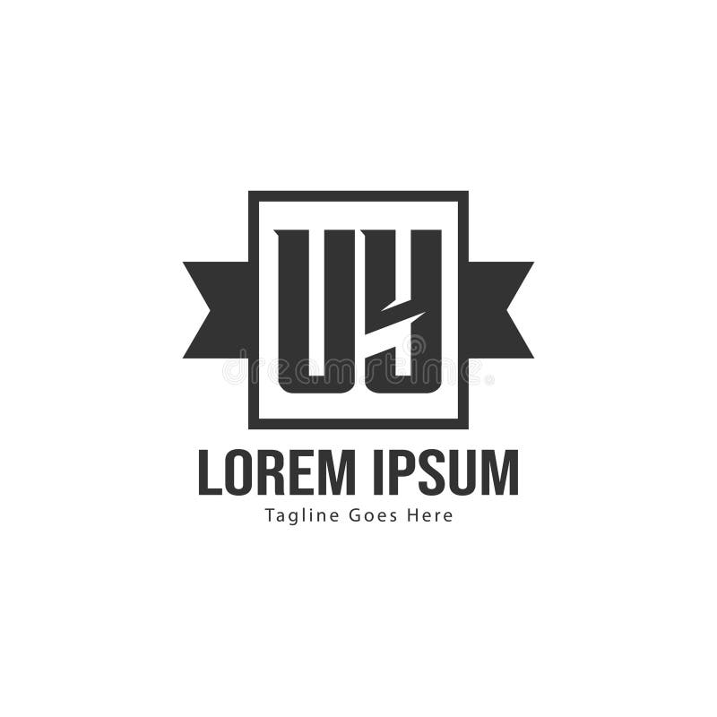 UY Letter Logo Design. Creative Modern UY Letters Icon Illustration Stock Vector Illustration