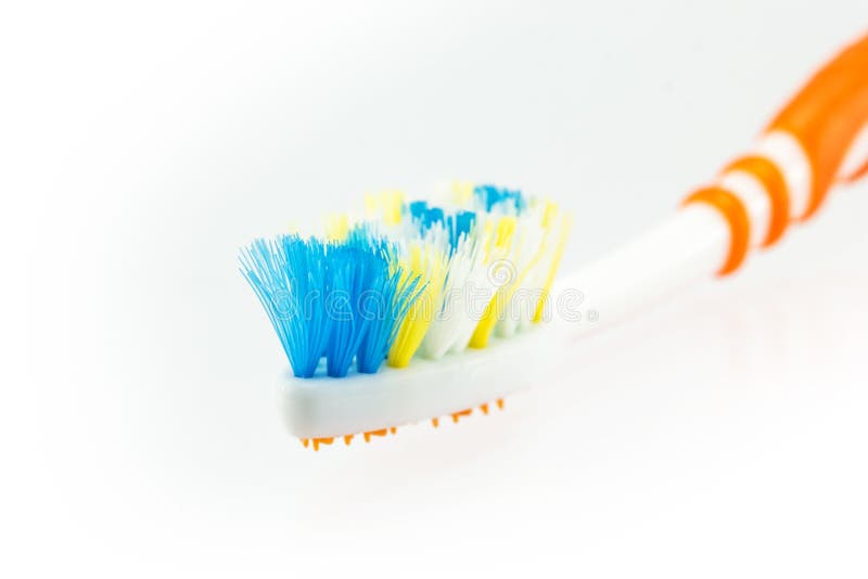 Używać toothbrush zdjęcia stock Używać toothbrush zdjęcia stock