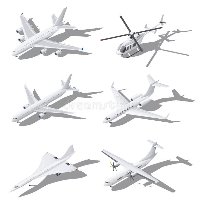 Ilustração Isométrica Do Ícone Do Avião Militar Para Infográficos