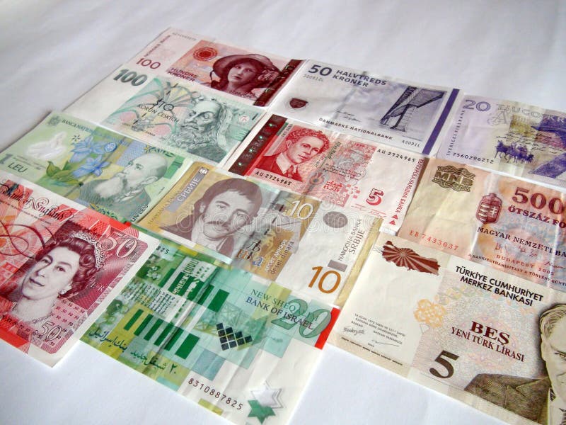 Världens Sedlar Europeisk Valuta Redaktionell Arkivbild - Bild av  kreditering, ekonomiskt: 163166797