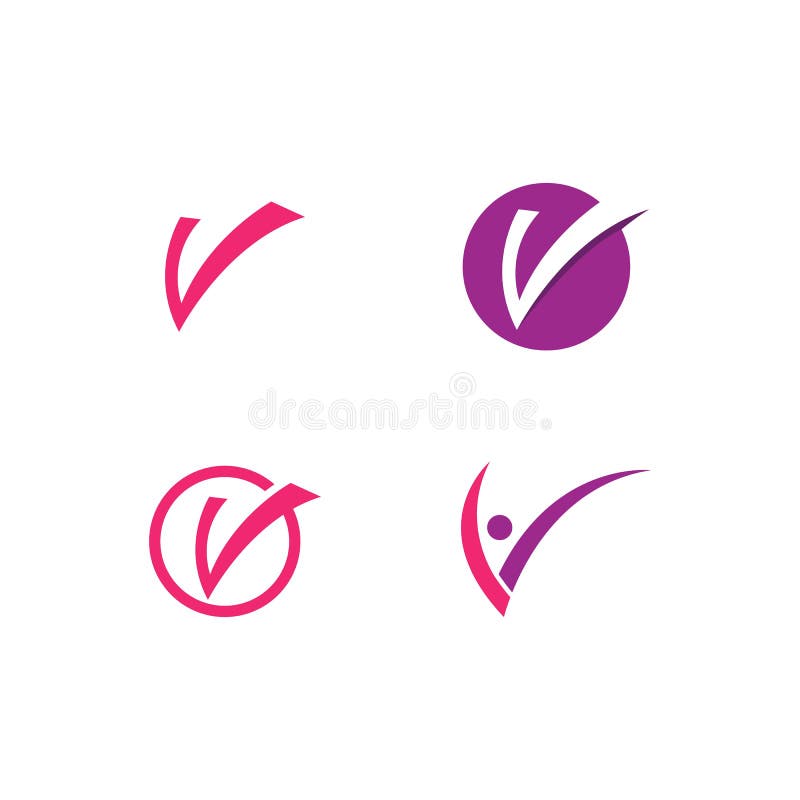 V Letter Logo royalty free illustration