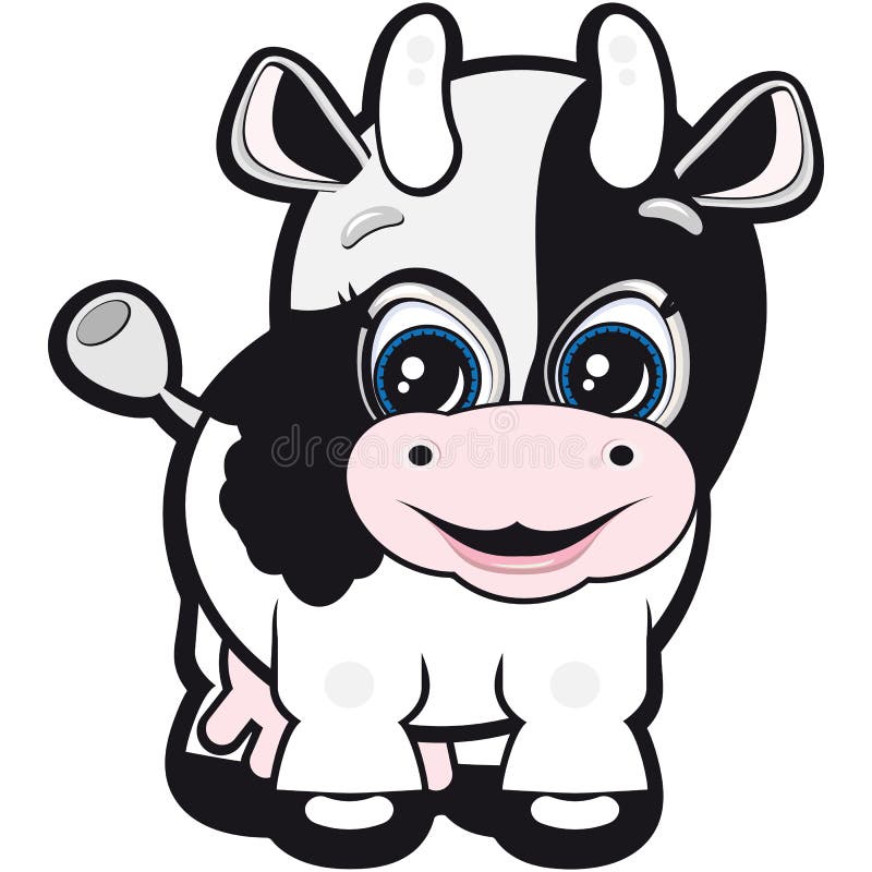 Vaca pequena ilustração do vetor Vaca pequena ilustração do vetor