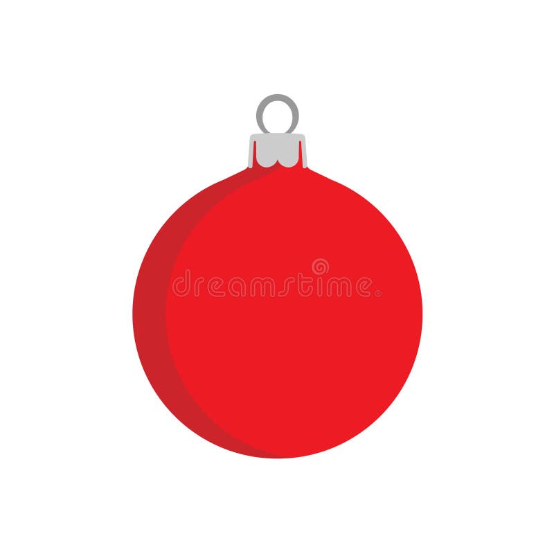 Vacances d'illustration de décoration de fond de vecteur de boule de Noël Icône rouge d'élément de nouvelle année de symbole de c illustration libre de droits Vacances d'illustration de décoration de fond de vecteur de boule de Noël Icône rouge d'élément de nouvelle année de symbole de c illustration libre de droits