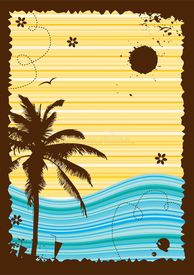 Vacances d'été, trame abstraite pour votre conception illustration de vecteur Vacances d'été, trame abstraite pour votre conception illustration de vecteur