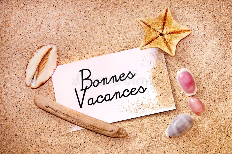 Je Vous Souhaite De Bonnes Vacances : Orthographe Vacances De Bonnes (signifiant Des Vacances Heureuses) Sur Une Note Sur