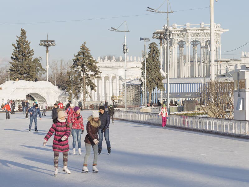 Vacances drôles d'hiver à Moscou photo stock Vacances drôles d'hiver à Moscou photo stock