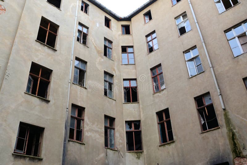 Vacant and abandoned residential building stock photography Vacant and abandoned residential building stock photography