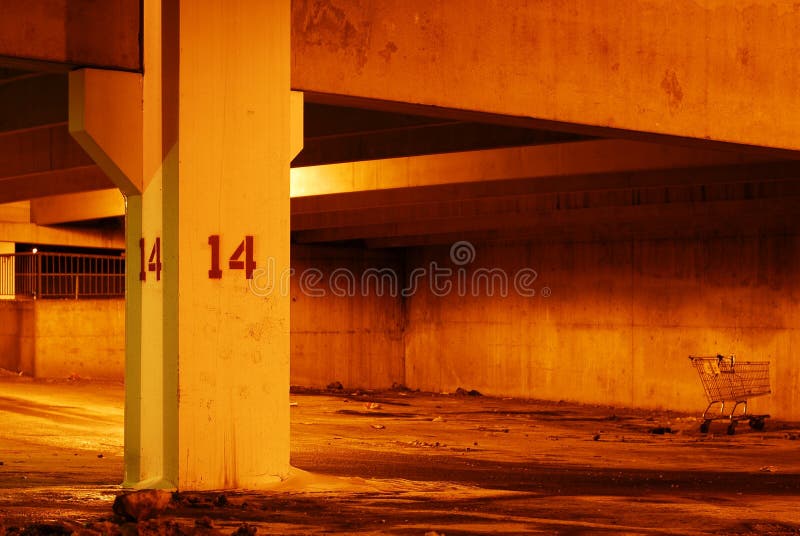 Vacant parking garage 2 stock photo. Image of dangerous 563988